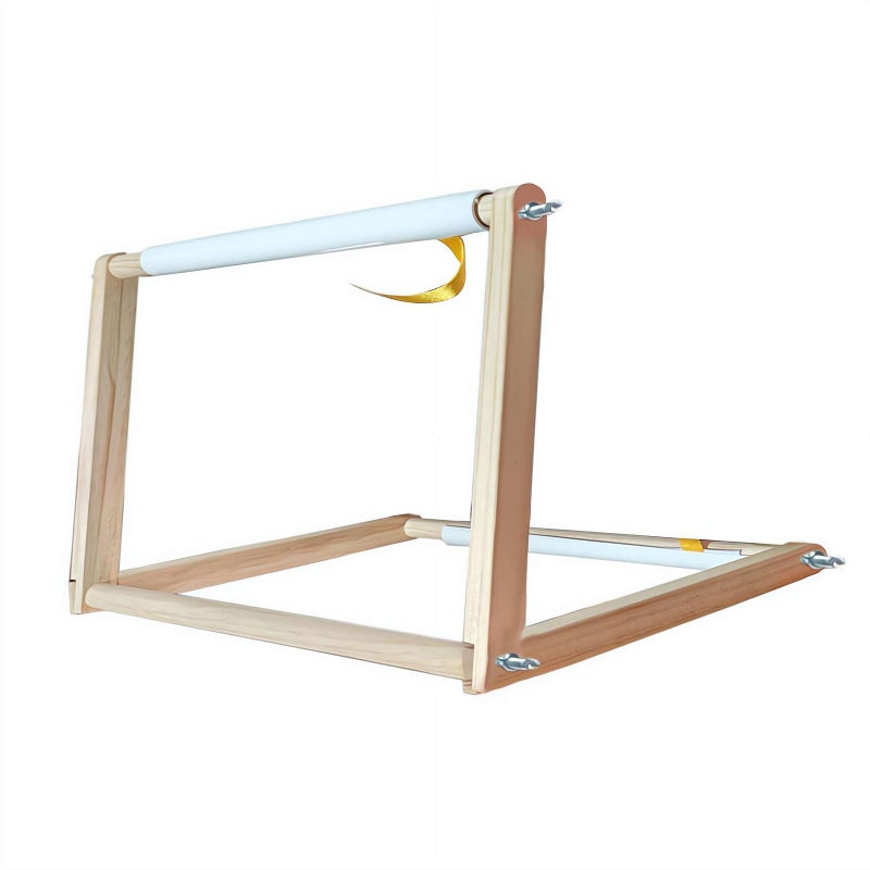 Embroidery Stand, Adjustable Embroidery Frame, Wooden Cross Stitch Stand for Lap or Table Top Tapestry, Cross Stitch Frame Accessories Needlepoint Stretcher Bars - Image 1